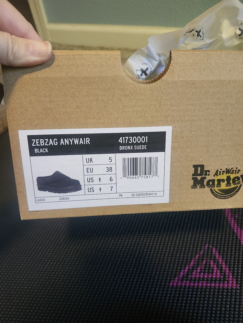 New in box Dr Martens Zebzag Anywair Mules - Picture 2 of 6